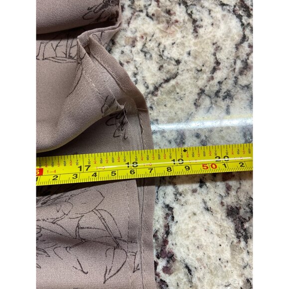 C by One Womens Mini Skirt Beige Brown Medium Ruffled Tiered Floral Y2K Boho - Picture 11 of 11